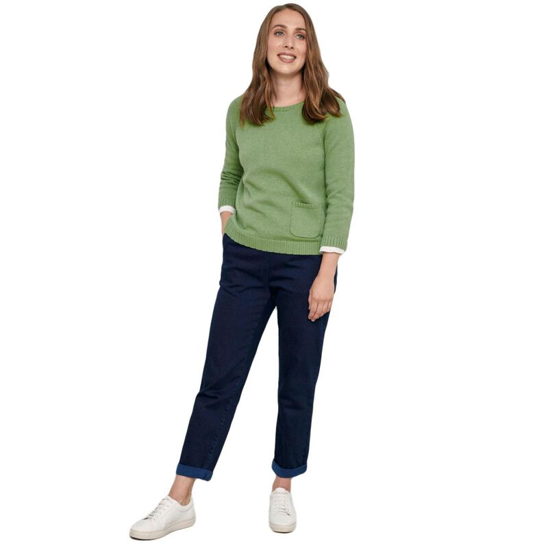 Seasalt Cornwall Waterdance Trouser Dark Indigo Wash image number 3